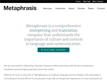 Tablet Screenshot of metaphrasislcs.com